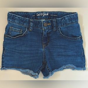Girls Cat & Jack Cutoff Jean Shorts Size 7/8 Target